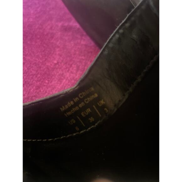 ALDO Black Leather Ankle Boots Size 6 Slim Heel SEXY Shoes - Picture 6 of 8